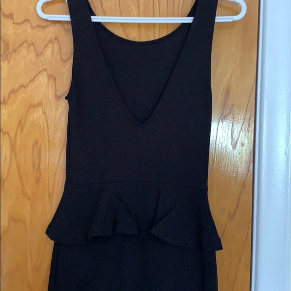 Zara // black peplum dress - Picture 3 of 6